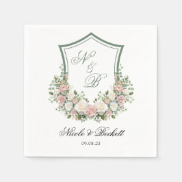 Guardanapo De Papel Crista Floral Rosa