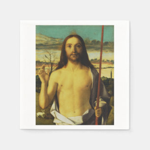 Guardanapo De Papel Cristo Abençoando de Giovanni Bellini