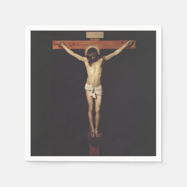 Guardanapo De Papel Cristo Crucificado por Diego Velazquez (Frente)