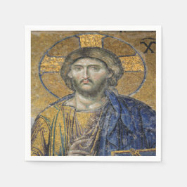 Guardanapo De Papel Cristo Pantocrator Islâmico Icônico Religioso Roma