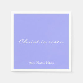 Guardanapo De Papel Cristo risen | Páscoa Cristã Púrpura Personalizada