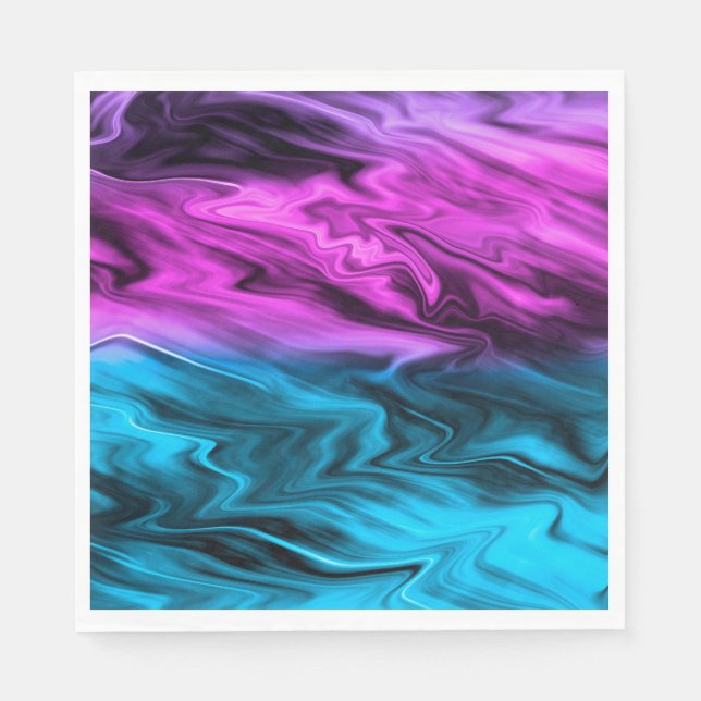 Guardanapo De Papel Crítico em vanguarda e azul (Frente)