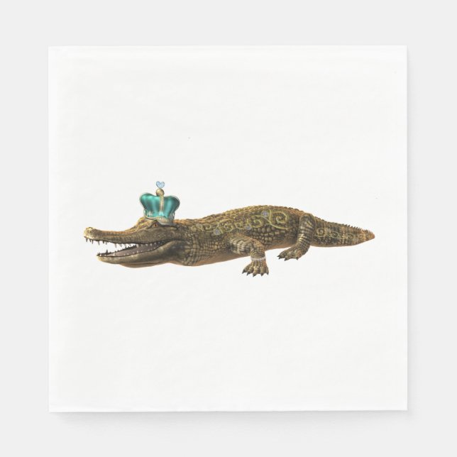 Guardanapo De Papel Croc Real - Jewel Alligator (Frente)