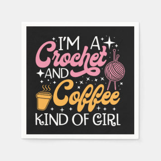 Guardanapo De Papel Crochet E Café