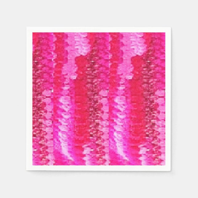 Guardanapo De Papel Crochet Napkins rosa (Frente)