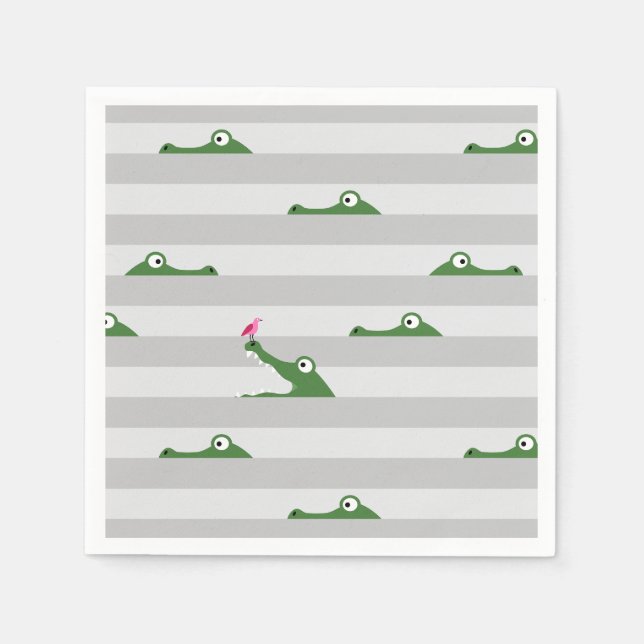 Guardanapo De Papel Crocodilo (Frente)