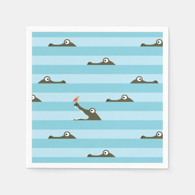 Guardanapo De Papel Crocodilo (Frente)