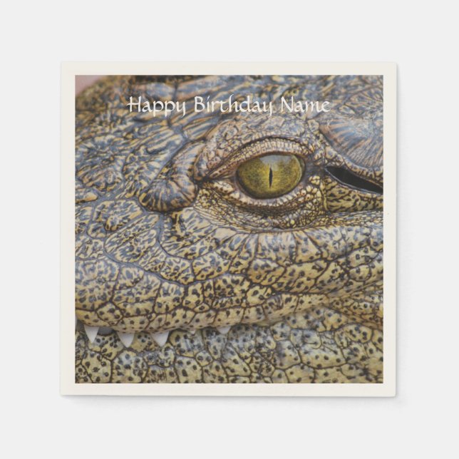 Guardanapo De Papel Crocodilo Nilo da África (Frente)