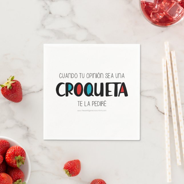 Guardanapo De Papel Croqueta (Insitu)