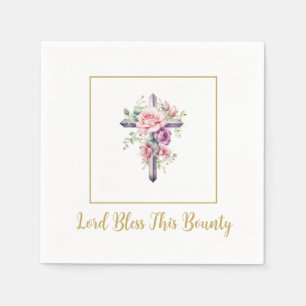 Guardanapo De Papel Cross Lord Bless Paper Napkins