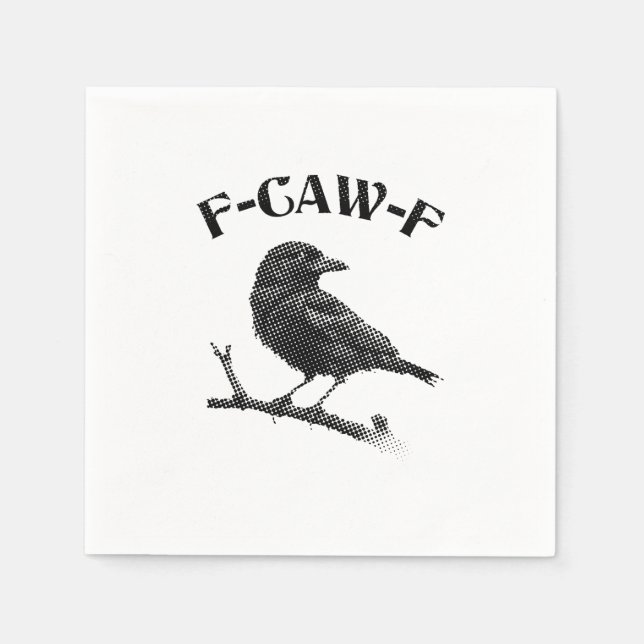 Guardanapo De Papel Crow F-CAW-F Halloween (Frente)