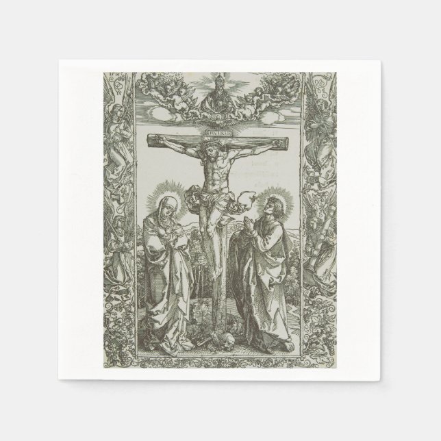 Guardanapo De Papel Crucificação Medieval de Jesus Cristo (Frente)