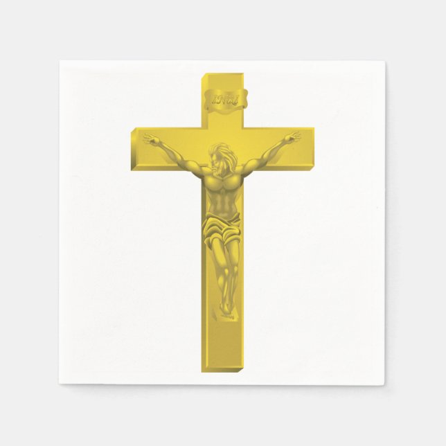 Guardanapo De Papel Crucifix Paper Napkins (Frente)