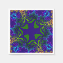 Guardanapo De Papel Cruz Verde e Azul