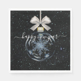 Guardanapo De Papel Crystal Snowflake New Year’s 