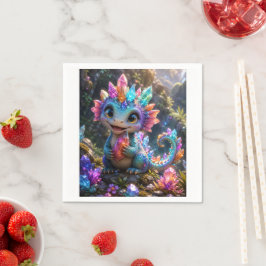 Guardanapo De Papel Crystal Sprout – Arte Fantástica de Dragão de Cris