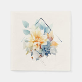 Guardanapo De Papel Cub-Flower: Personalized Wedding Napkins