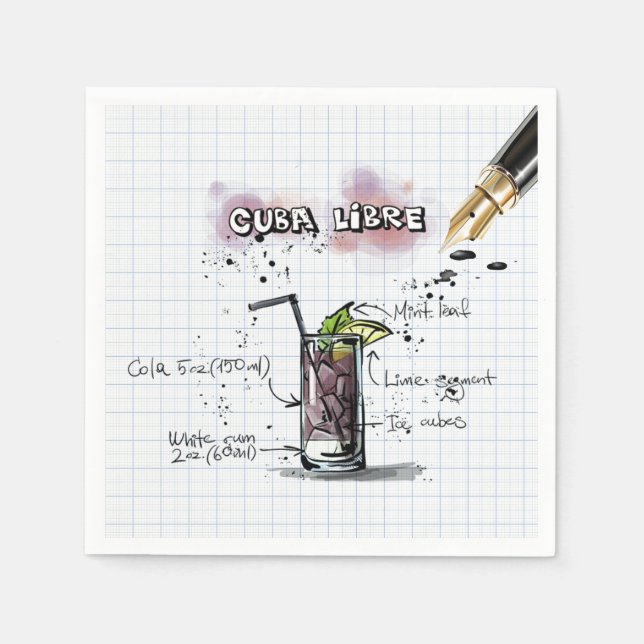 Guardanapo De Papel Cuba Libre (Frente)