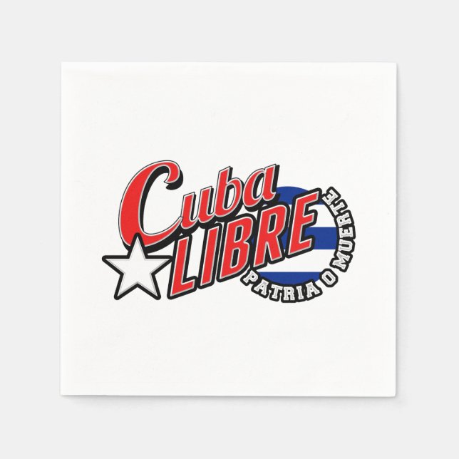 Guardanapo De Papel Cuba Libre Motto (Frente)