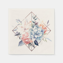 Guardanapo De Papel Cube-Flower-2: Personalized Wedding Napkins