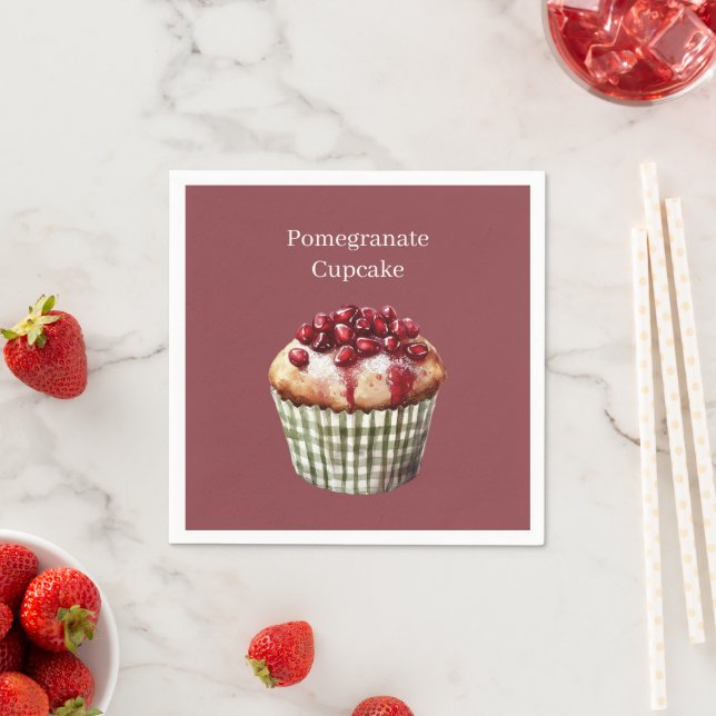 Guardanapo De Papel Cupcake de Romã (Insitu)