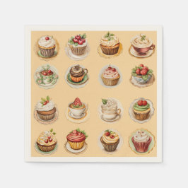 Guardanapo De Papel Cupcakes