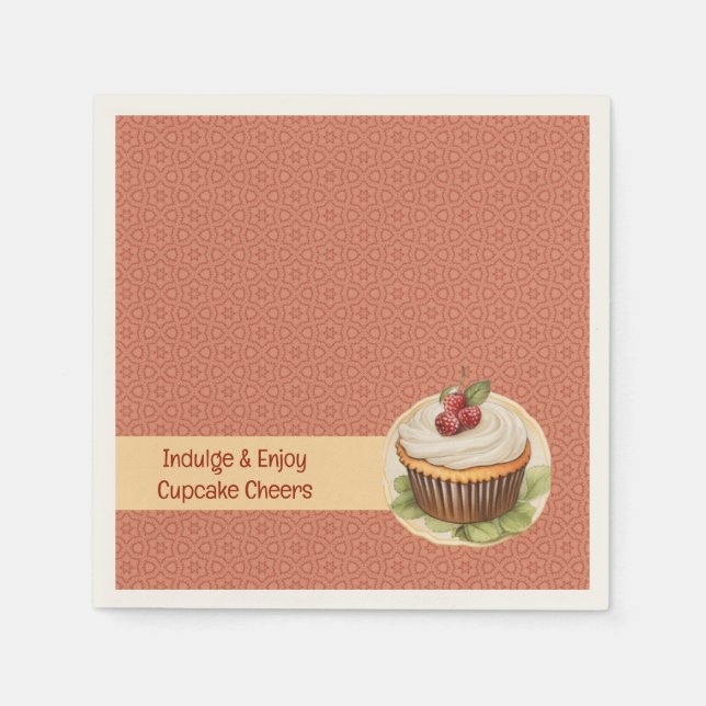 Guardanapo De Papel Cupcakes e pontos (Frente)