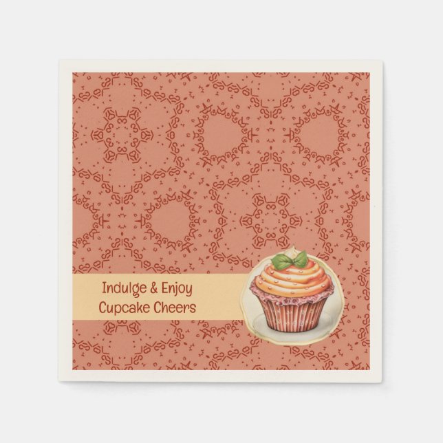 Guardanapo De Papel Cupcakes e pontos (Frente)