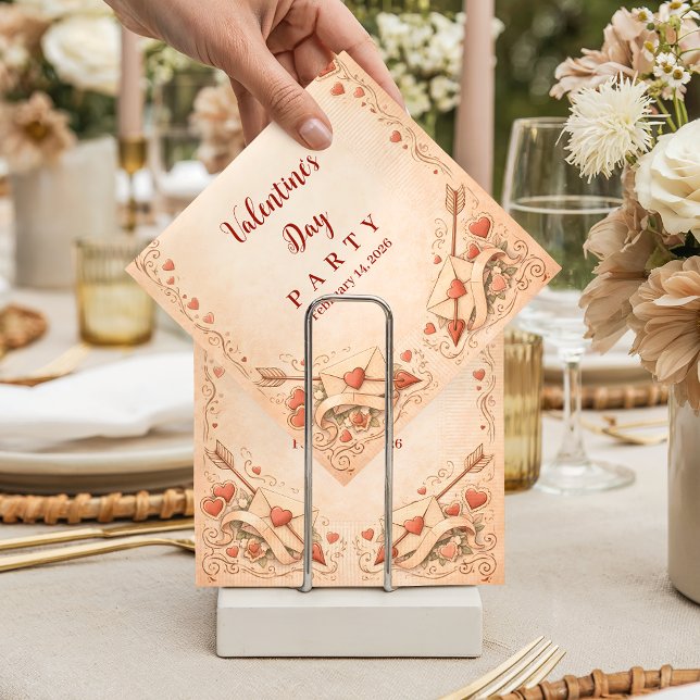 Guardanapo De Papel Cupid Love Letters Valentine Party (Criador carregado)