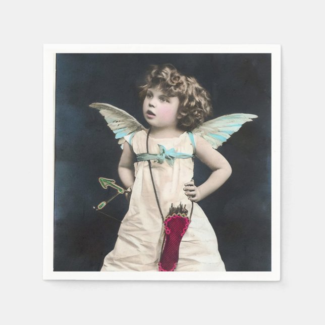 Guardanapo De Papel Cupido Zangado (Frente)