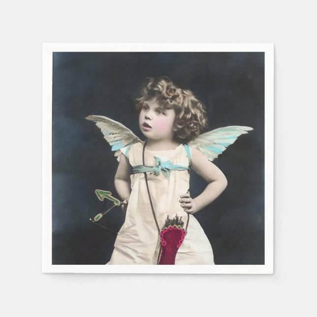 Guardanapo De Papel Cupido Zangado (Frente)