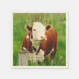 Guardanapo De Papel Curiosa Vaca 4Ricky