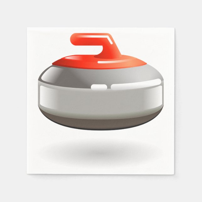 Guardanapo De Papel Curling Stone Paper Napkins (Frente)