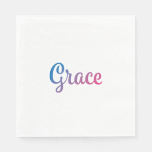 Guardanapo De Papel Cursive à moda da benevolência