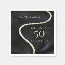 Guardanapo De Papel Custom Black 50 and Fabulous