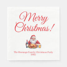 Customisable Jolly Santa Claus Christmas Luncheon
