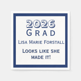 Guardanapo De Papel Customizable Graduation 