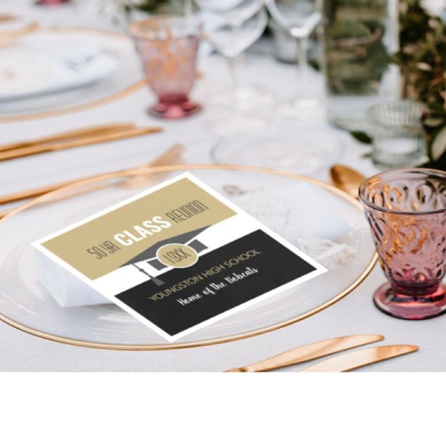 Guardanapo De Papel Customize it! Your Year & School Reunion Napkins (Criador carregado)