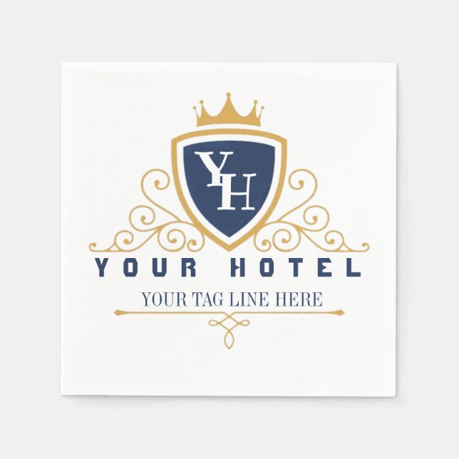 Guardanapo De Papel Customize Luxury hotel business company restaurant (Frente)