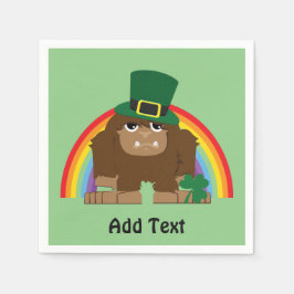 Guardanapo De Papel Cute Bigfoot Leprechaun