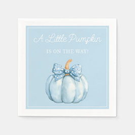 Guardanapo De Papel Cute Blue Pumpkin Boy Baby Shower