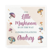 Cute boho cogumelos Baby Shower