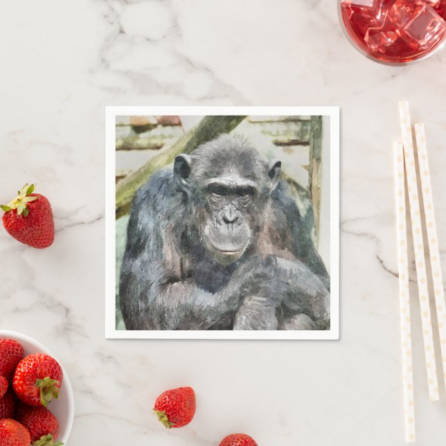 GUARDANAPO DE PAPEL CUTE CHIMPANZÉ (Insitu)