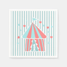 Cute Circus Tent Primeiro Aniversário
