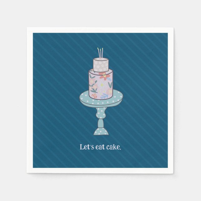 Guardanapo De Papel Cute Deixa Comer Bolo (Frente)