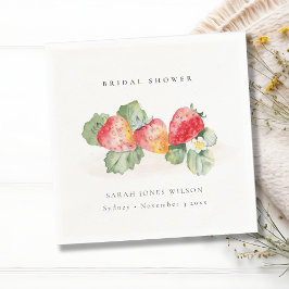 Guardanapo De Papel Cute Folhagem de Morango Vermelho Folhas de Noiva