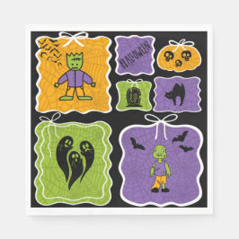 Guardanapo De Papel Cute Frankenstein Coquette Halloween