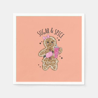 Guardanapo De Papel Cute girly gingerbread plates