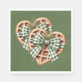 GUARDANAPO DE PAPEL CUTE GREEN HOLIDAY CHRISTMAS PLAID THEME