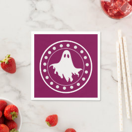 Guardanapo De Papel Cute Halloween Fantasmagórico Fantasma Laranja & B